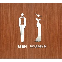 استيكر تواليت رجالي ونسائي 